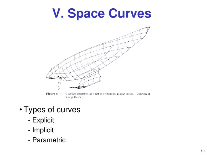 v space curves