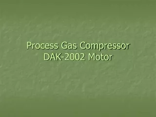 Process Gas Compressor DAK-2002 Motor
