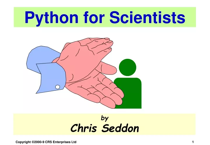 python for scientists
