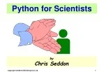 Python for Scientists - slide 1