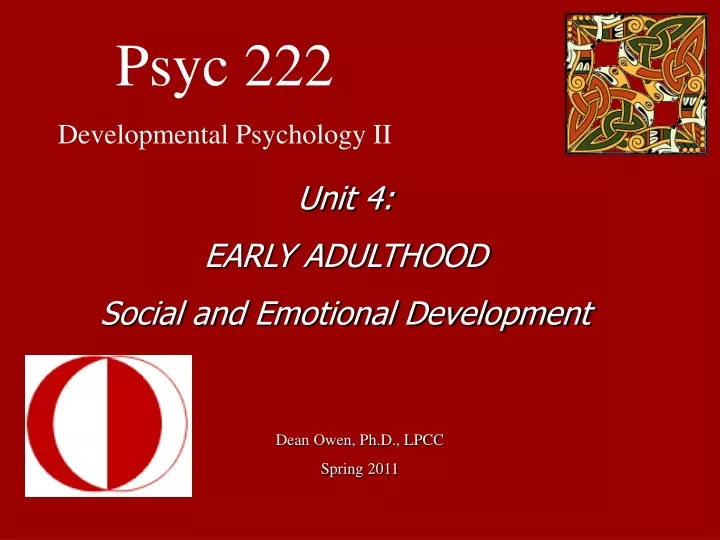 psyc 222 developmental psychology ii