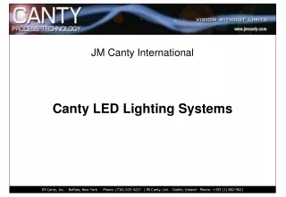 JM Canty International Canty LED Lighting Systems