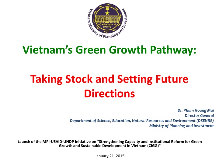 vietnam s green growth pathway taking stock and setting future directions