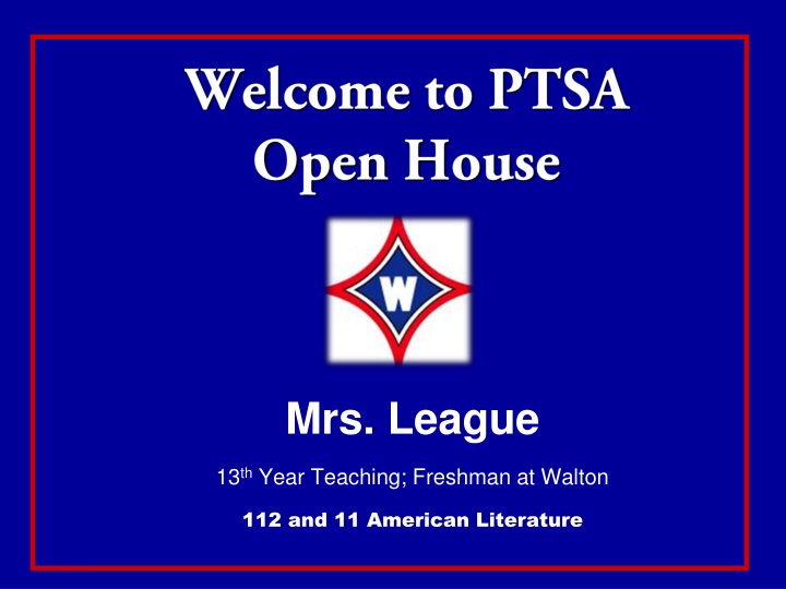 welcome to ptsa open house