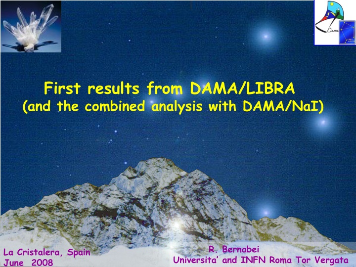 first results from dama libra and the combined