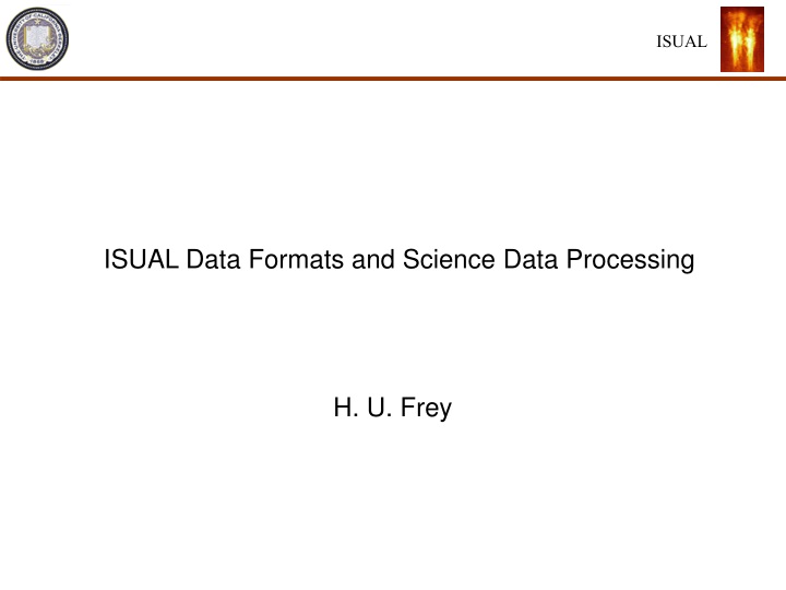 isual data formats and science data processing