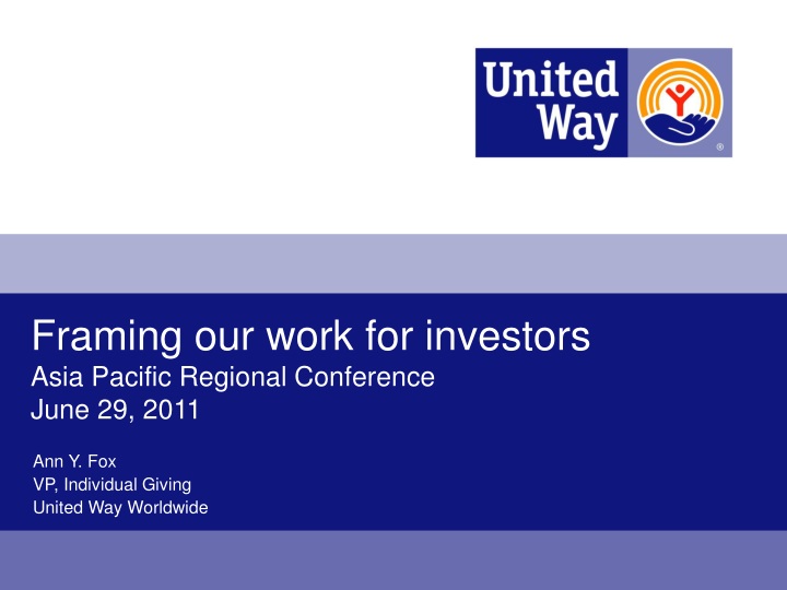 framing our work for investors asia pacific regional conference june 29 2011
