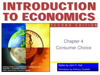 Chapter 4 Consumer Choice