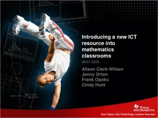 Introducing a new ICT resource into mathematics classrooms