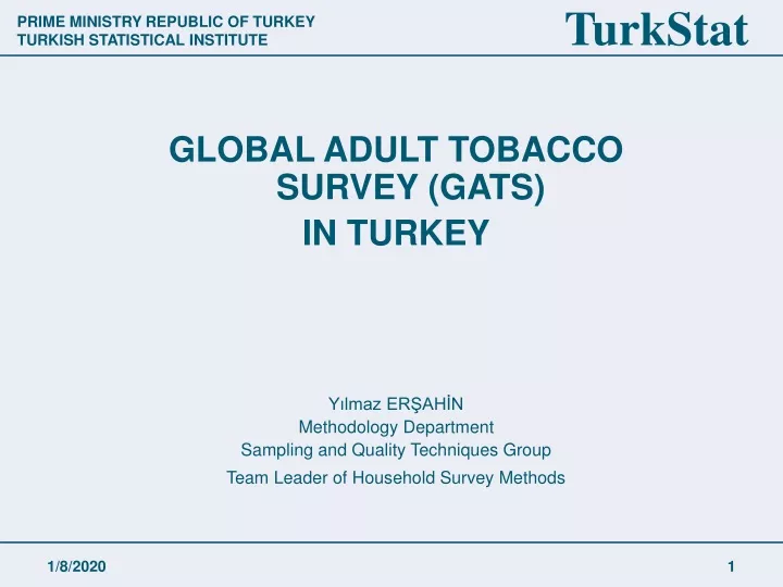 global adult tobacco survey gats in turkey y lmaz