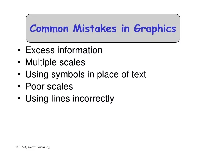 common mistakes in graphics