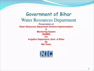 Government of Bihar Water Resources Department