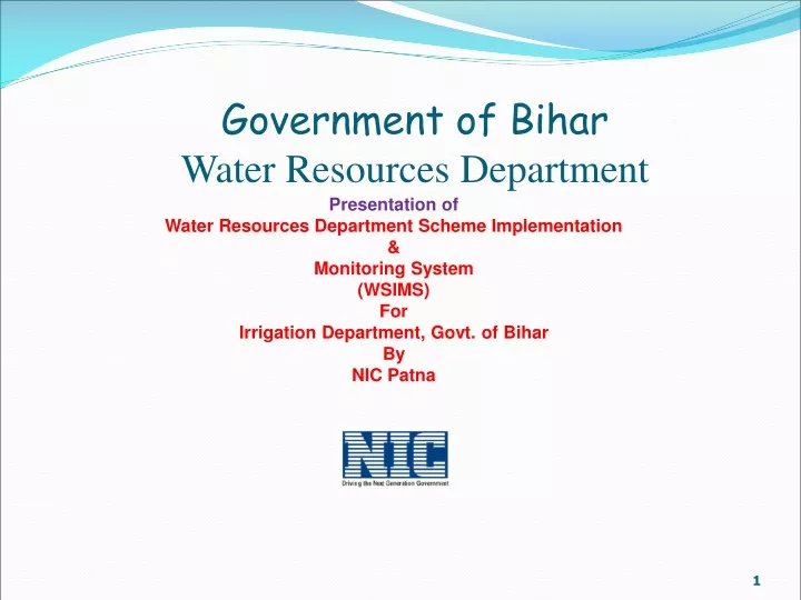 government of bihar water resources department