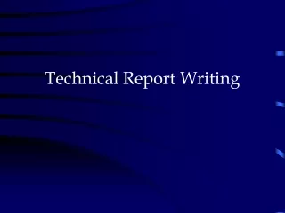 Technical Report Writing