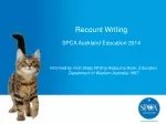 Recount Writing - slide 1