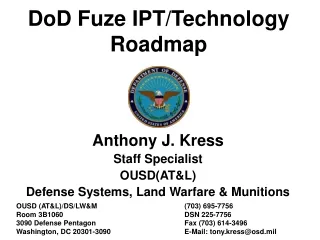 DoD Fuze IPT/Technology Roadmap