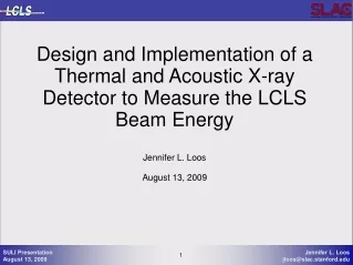 LCLS  Accelerator Schematic