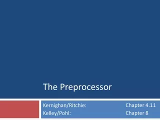 The Preprocessor
