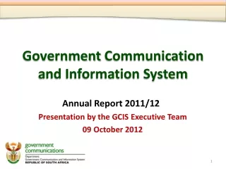 Government  Communication and Information  System