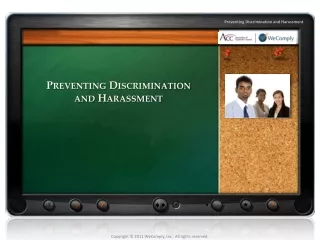 Preventing Discrimination and Harassment