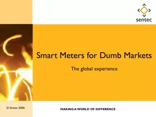 Smart Meters for Dumb Markets