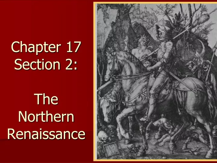 chapter 17 section 2 the northern renaissance