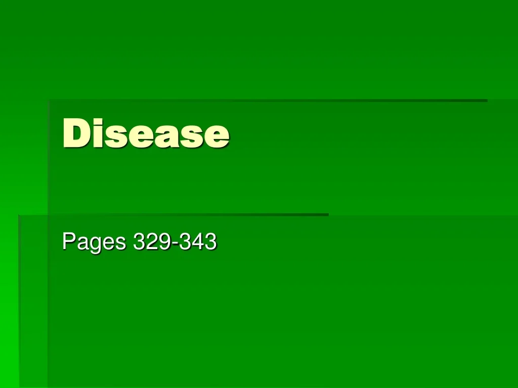 PPT - Disease PowerPoint Presentation, free download - ID:9731632