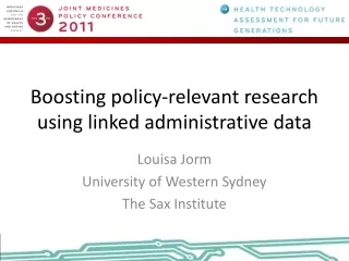 Boosting policy-relevant research using linked administrative data