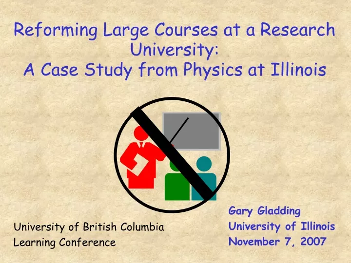 reforming large courses at a research university a case study from physics at illinois