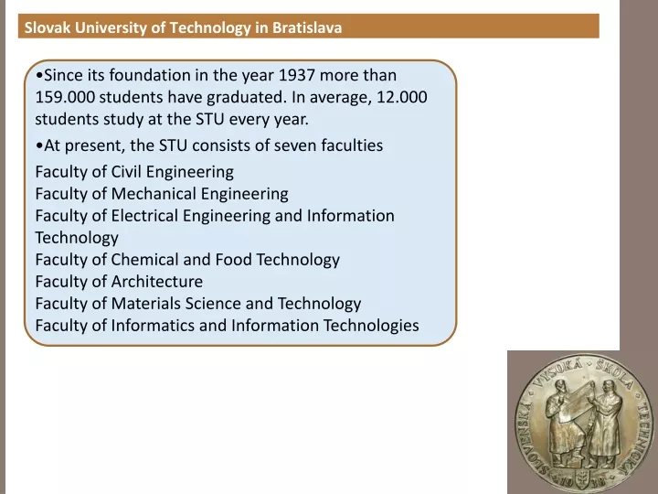 slovak university of technology in bratislava