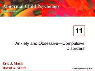 Anxiety and Obsessive—Compulsive Disorders