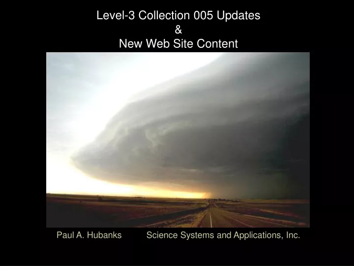 level 3 collection 005 updates new web site