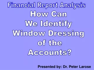 Financial Report Analysis