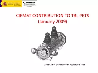 CIEMAT CONTRIBUTION TO TBL PETS (January 2009)