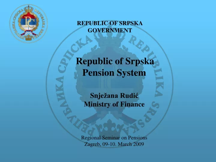 republic of srpska government