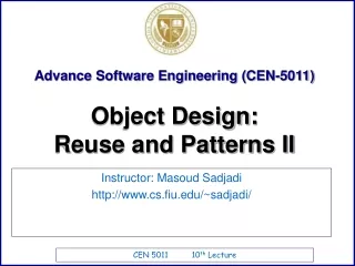 Advance Software Engineering (CEN-5011)