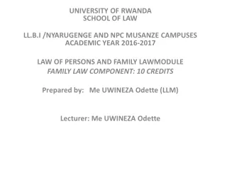 UNIVERSITY OF RWANDA  SCHOOL OF LAW