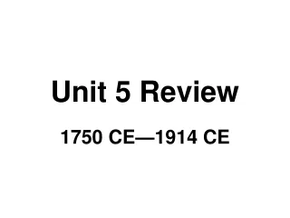 Unit 5 Review