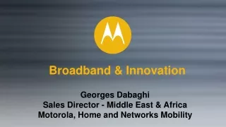 Broadband &amp; Innovation