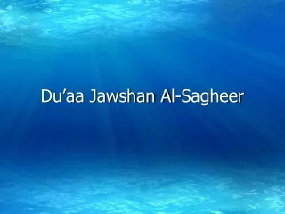 Du’aa Jawshan Al-Sagheer