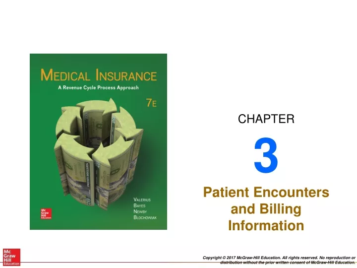 patient encounters and billing information