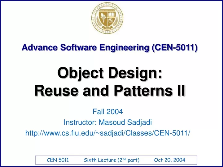 advance software engineering cen 5011