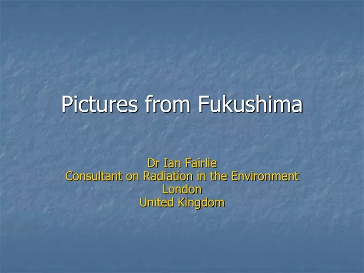 pictures from fukushima