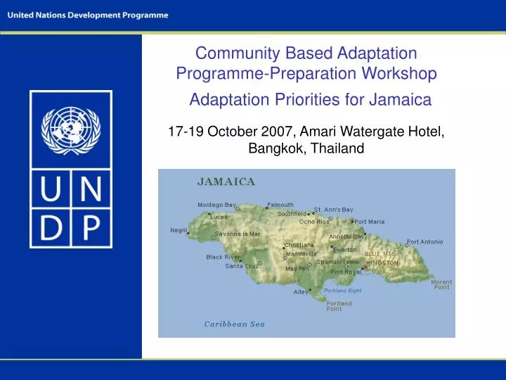 community based adaptation programme preparation workshop
