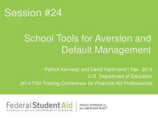 School Tools for Aversion and Default Management
