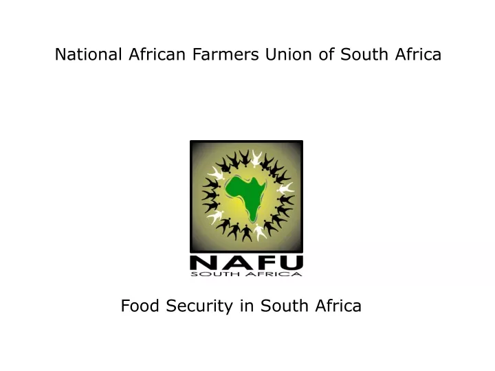 national african farmers union of south africa