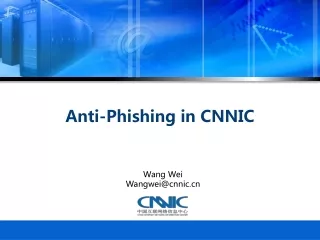 Anti-Phishing in CNNIC