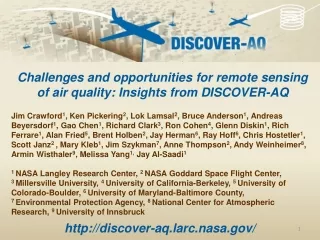 Challenges and opportunities for remote sensing of air quality: Insights from DISCOVER-AQ
