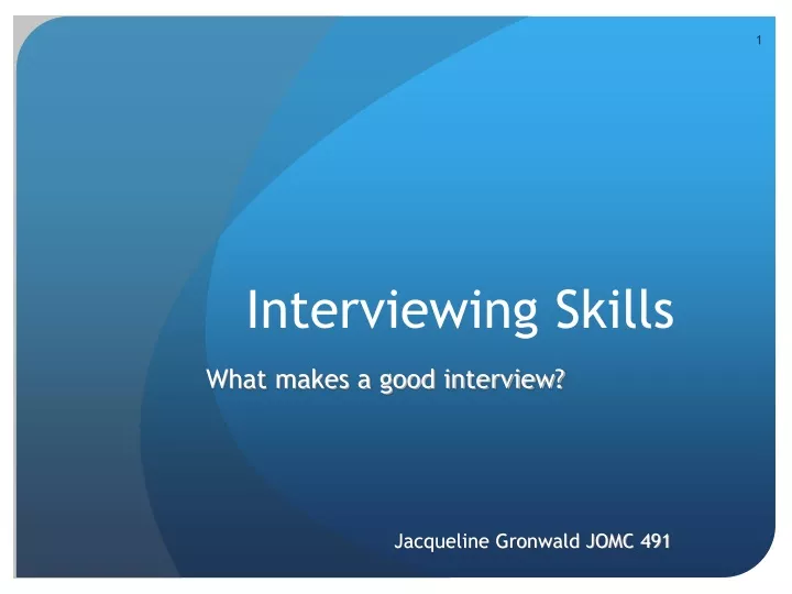 interviewing skills