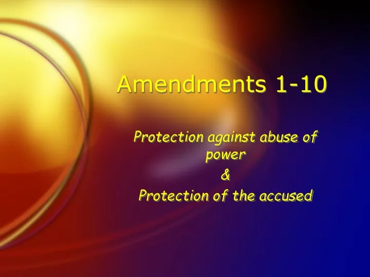 amendments 1 10